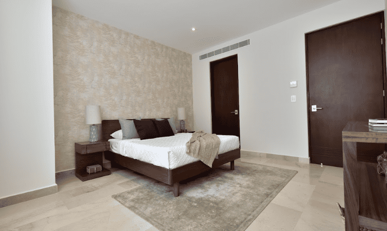 Bedroom of apartments at Blume Tower Puerto Cancún